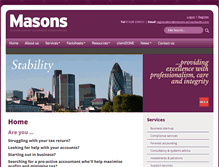 Tablet Screenshot of masons-accountants.com